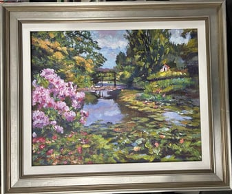 Original oil on canvas by David Lloyd Glover Landscape