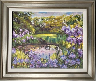 Original oil on canvas by David Lloyd Glover Landscape