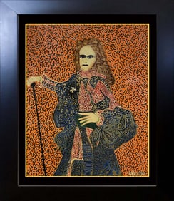 William Verdult original oil bejewelled on board