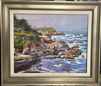 Original oil on canvas by David Lloyd Glover Landscape