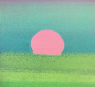 Serigraph by Andy Warhol Sunset