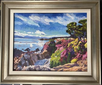 Original oil on canvas by David Lloyd Glover Landscape