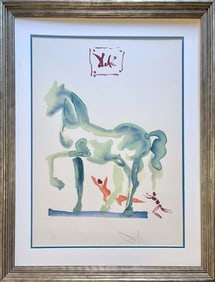 Salvador Dali Limited Edition C'est la que l'amour se plut a liver bataille. from The Art of Loving