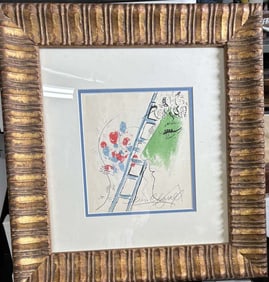 Marc Chagall lithograph from 1970 hand signed