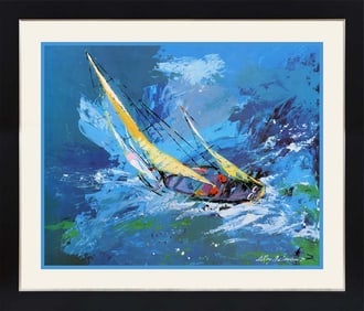Le Roy Neiman Sailing Original Lithograph Hand signed