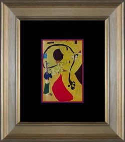 Joan Miro Color Plate Lithograph after Miro 1968