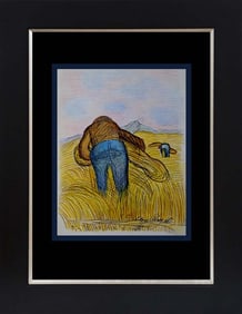 Marc Chagall Hand colored Lithograph after Chagall