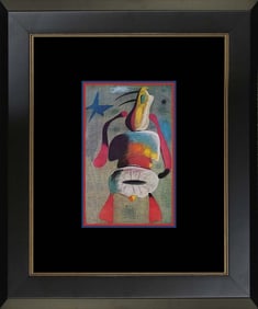 Joan Miro Color Plate Lithograph after Miro 1968