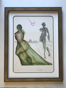 Salvador Dali La Deesse de Cythere from The Art of Loving Ovide. 1979. Lithograph in colors. Signed