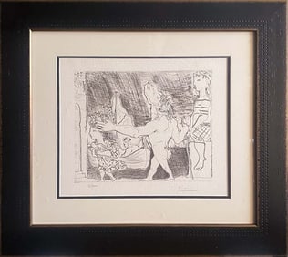 Pablo Picasso lithograph with museum official stamp limited edition of 300 numbered