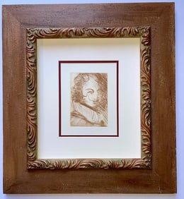 Salvador Dali. Self Portrait. Post humous Etching