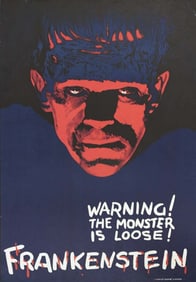 Frankenstein Original Lithograph circa 1970.