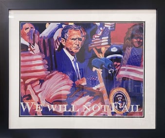 George Bush Limited Edition by David Lloyd Glover