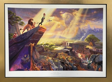 The Lion King by Thomas Kinkade Limited First Edition Original Lithograph