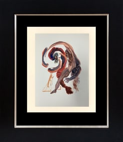 Salvador Dali 1964 Original Wood Block Divine Comedy