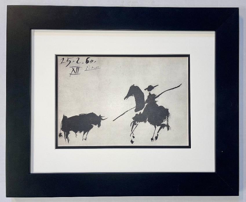 Pablo Picasso Lithograph from 1961: Pablo Picasso Lithograph from 1961 From Picasso's 1959 sketchbook. Approx 24x20 inches. Custom framed and includes certificate.