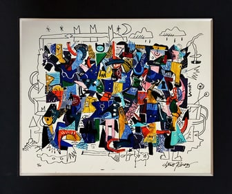 Gino Perez original mixed media on canvas