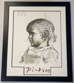 Pablo Picasso lithograph from 1982 Marina Picasso Collection