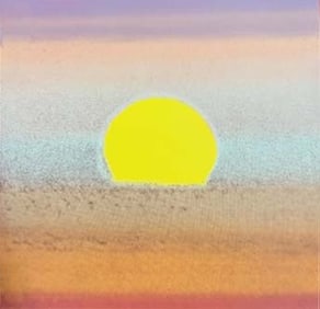 Serigraph by Andy Warhol Sunset