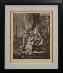 Rembrandt Etching Christ and Pilate Amand Durand B.76. Etching Amand Durand (1831-1905) Hand pulled