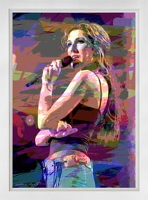 Celine Dion Original mixed media on canvas David Lloyd Glover