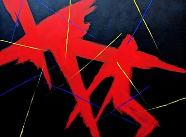 Robert Copple Original Abstract on canvas