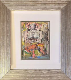 Willem de Kooning Color Plate Lithograph from 1970