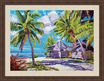 Hawaiian Beach Shack by David Lloyd Glover