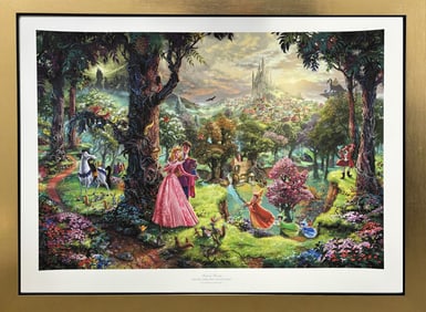 Sleeping Beauty by Thomas Kinkade Limited First Edition Original Lithograph