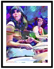 The Carpenters Original mixed media on canvas by David Lloyd Glover