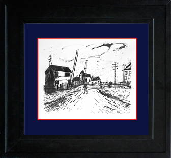 Vlaminck Le Passage a Niveau Limited Edition Original Lithograph Hand signed.: Maurice de Vlaminck Le Passage a Niveau Limited Edition Original fine art lithograph. Hand signed and numbered by the artist. Approx 32 x 28 inches. Includes certificate of authenticity. Original fine