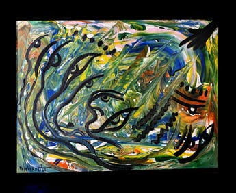 Original on canvas by William Verdult the Dutch Master