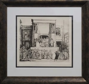 Rembrandt Christ Presented to the People. B.76. Etching Amand Durand (1831-1905) Hand pulled.