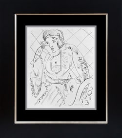 Henri Matisse Lithograph after Matisse Odalisque from 1968 Sitting under the Stars