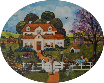 Jane Wooster Scott Limited Edition hand enhanced canvas