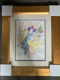 Tarkay Original Watercolor