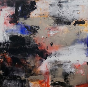 Jorn Fox Original Abstract oil on canvas 40x40 inches