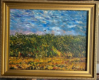 Vincent Van Gogh Hand embellished on canvas Limited Edition