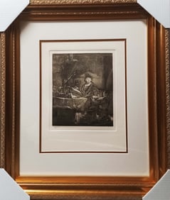 Rembrandt The Goldwiegher Etching Rembrandt (After by Amand Durand).