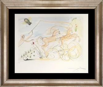 Salvador Dali Limited Edition Original Lithograph Fables Hand signed and numbered (Le Bestiare de la