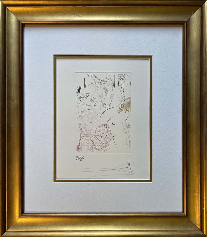 Salvador Dali Hommage to Durer Original Lithograph Hand signed and numbered. Limited Edition (1 of 1)