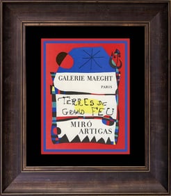 Joan Miro Color Plate Lithograph 1962 Maeght Paris