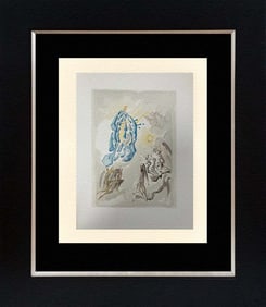 Salvador Dali 1964 Original Wood Block Divine Comedy.