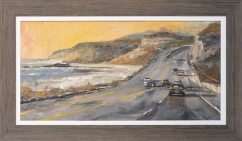 Original oil on canvas by Jorn Fox image size 48 x 24 inches on canvas