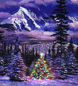 Limited Edition Hand embellished on canvas David Lloyd Glover