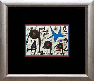 Joan Miro Color Plate Lithograph from 1957