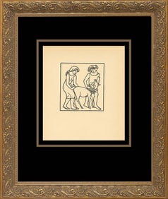Aristide Maillol Woodcut Wood Block from circa 1940s