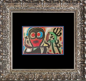 Joan Miro Color Plate Lithograph 1968
