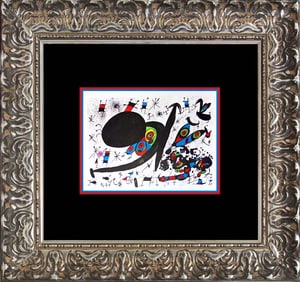 Joan Miro Color Plate Lithograph after Miro 1968
