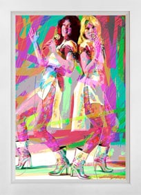 Abba Mixed Media Original on canvas David Lloyd Glover